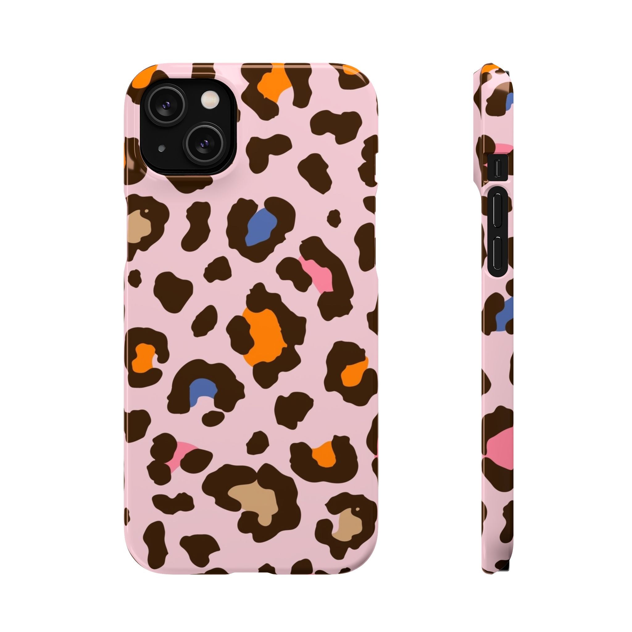 Pink Leopard Print Snap Case