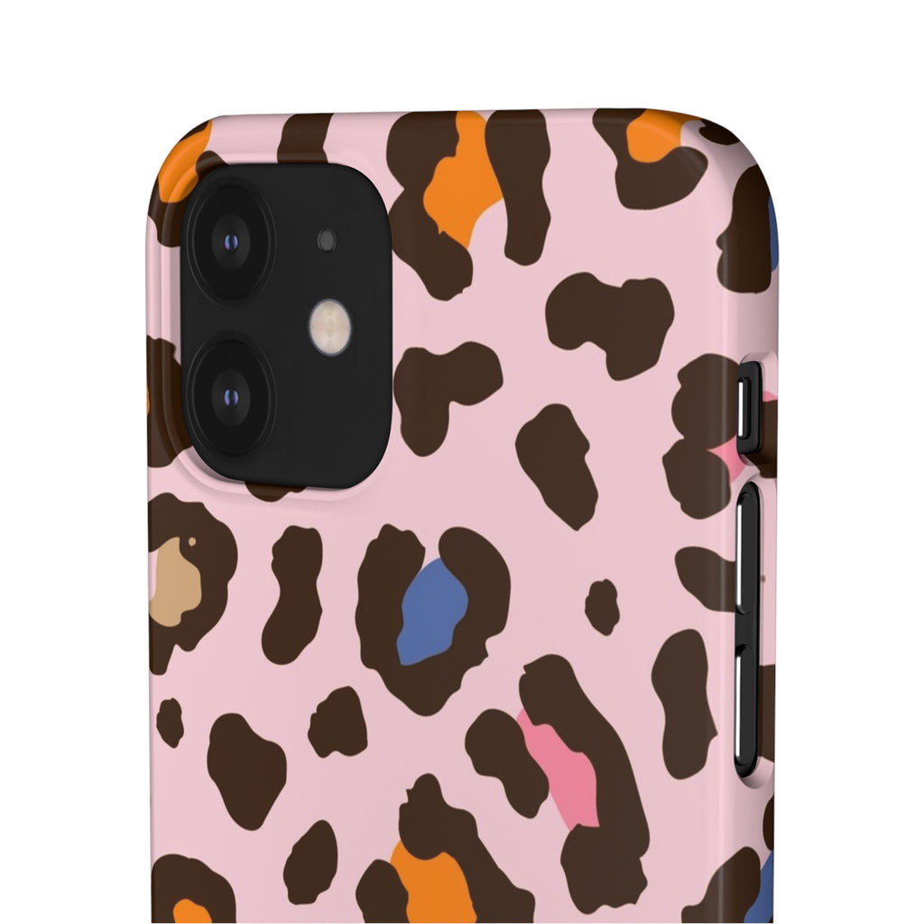 Pink Leopard Print Snap Case