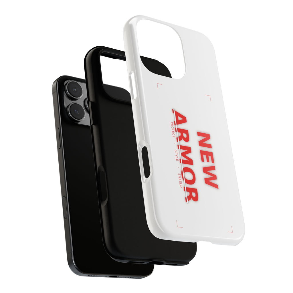 New Armor Tough Phone Case — Protective White Shockproof Cover