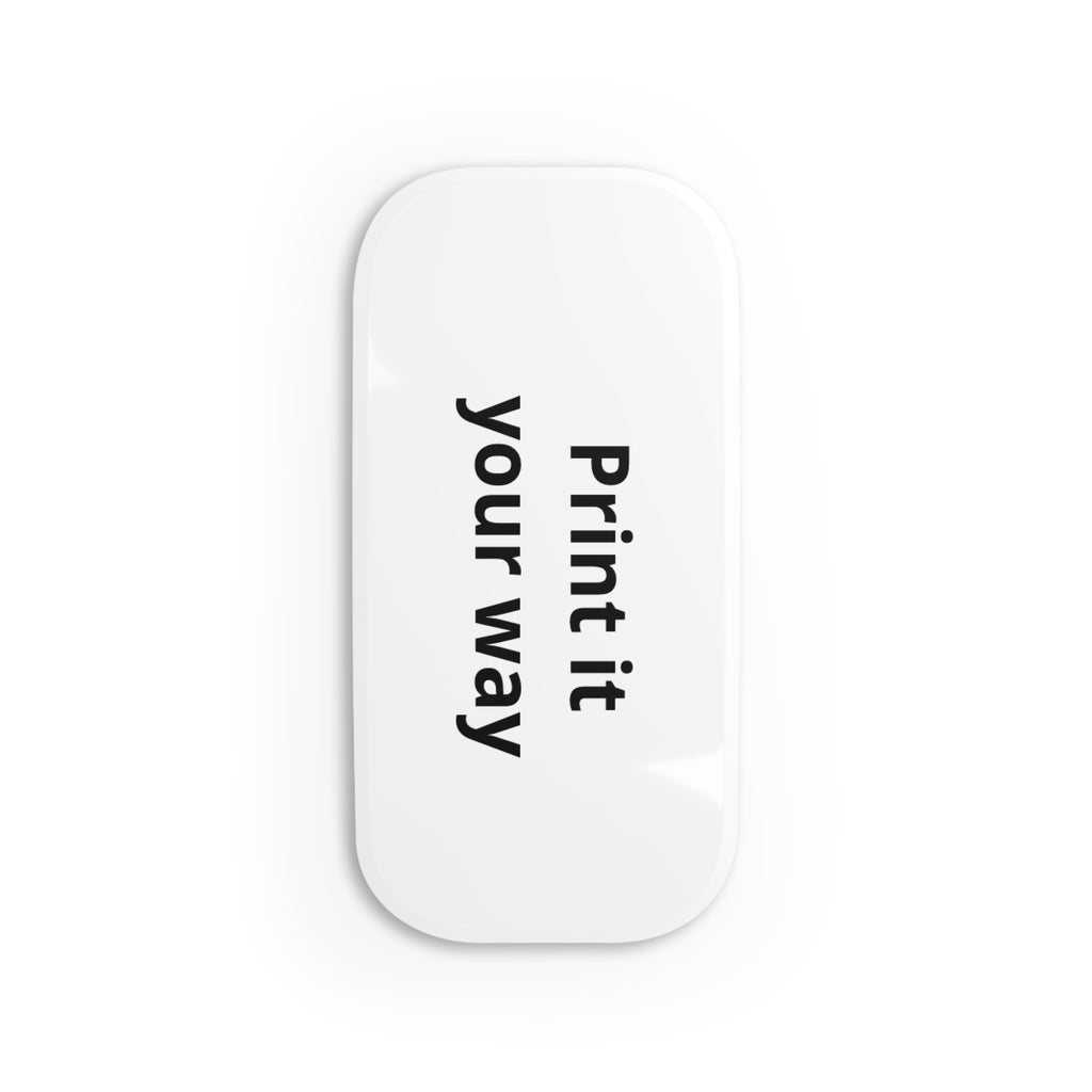 Custom Vertical Text Phone Grip Click On Phone Stand Personalized Pop Socket