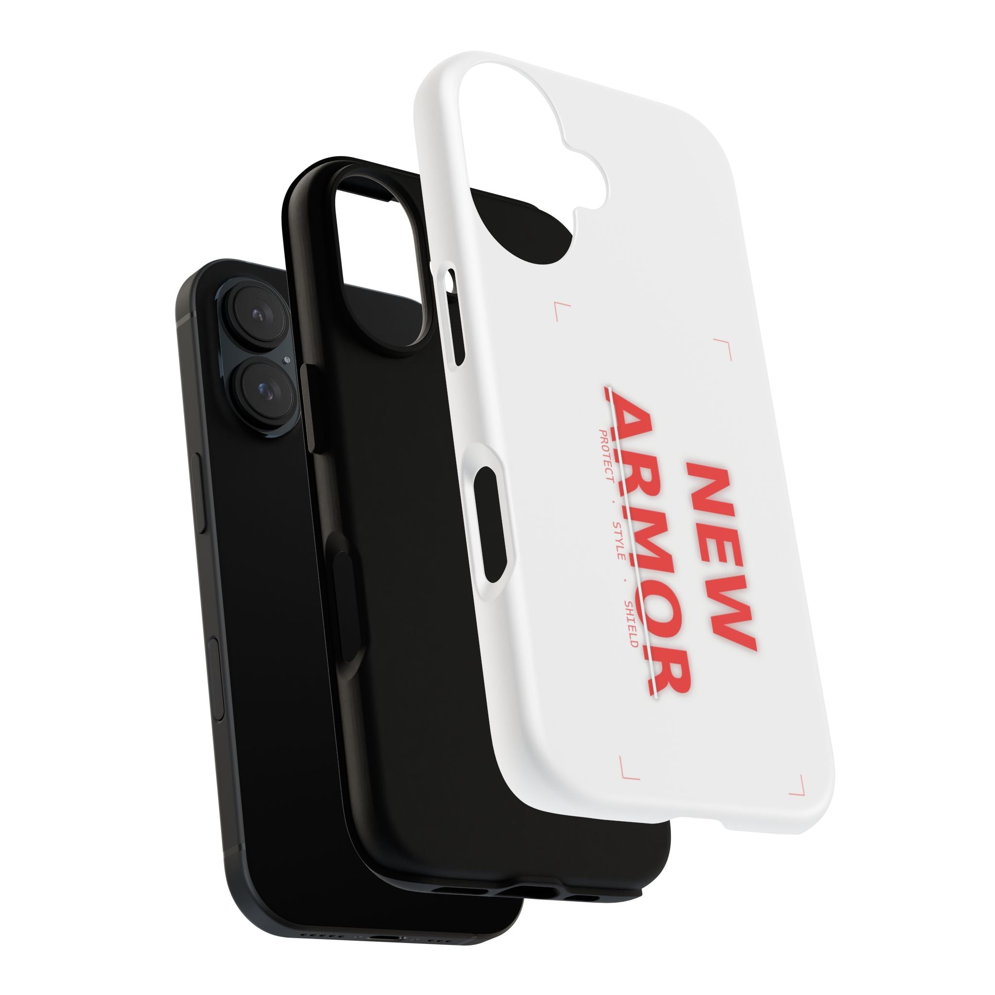 New Armor Tough Phone Case — Protective White Shockproof Cover