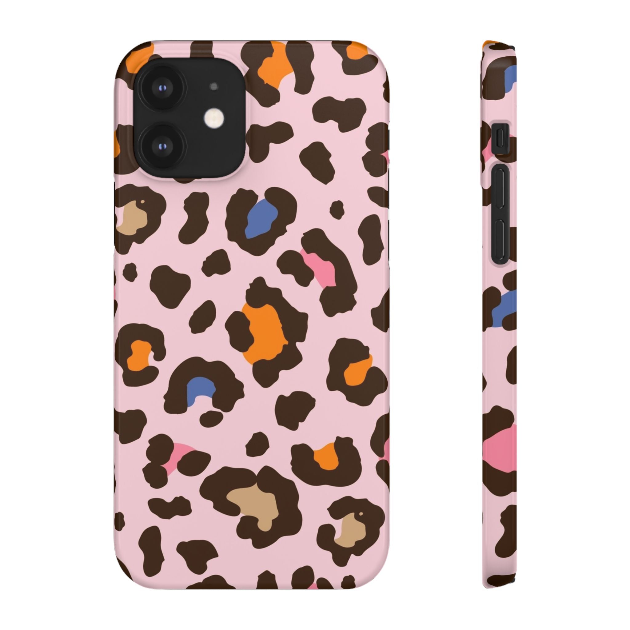 Pink Leopard Print Snap Case