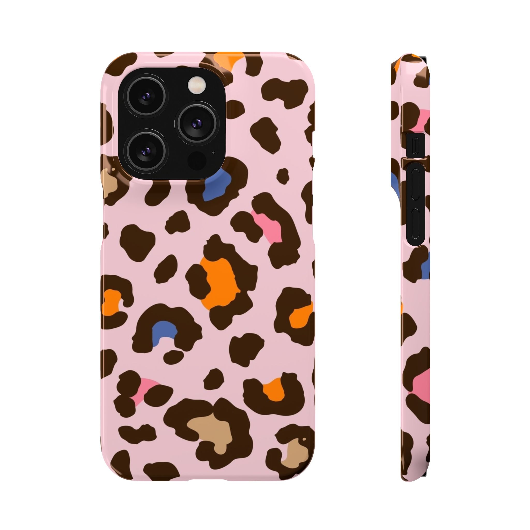Pink Leopard Print Snap Case