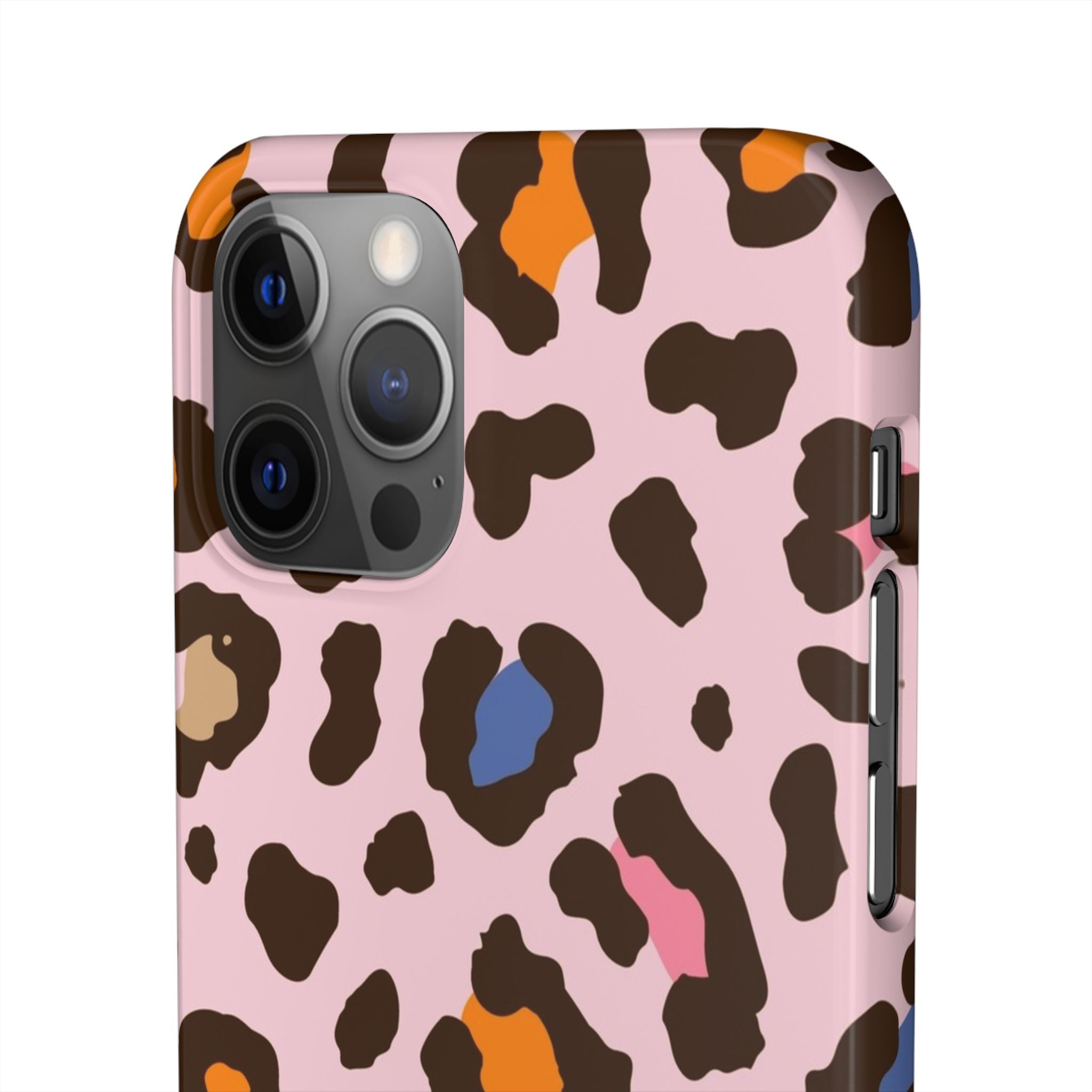 Pink Leopard Print Snap Case