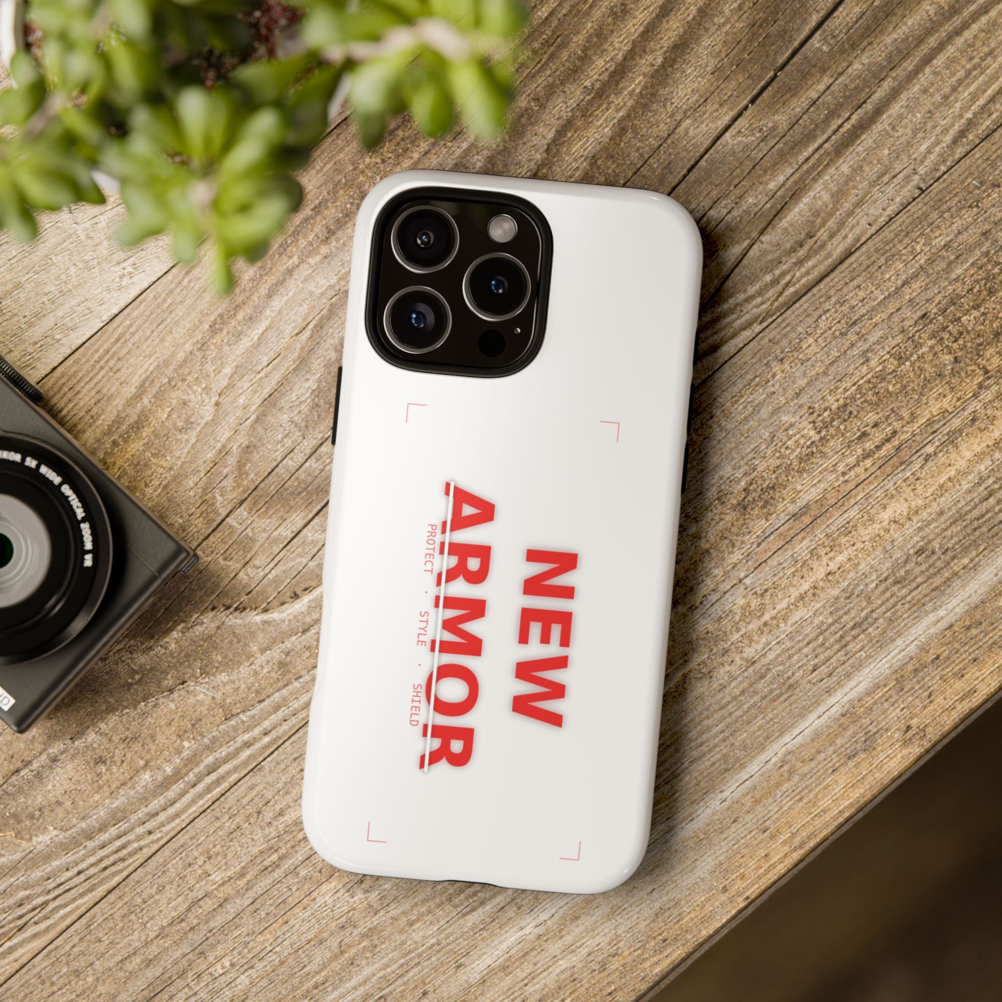 New Armor Tough Phone Case — Protective White Shockproof Cover