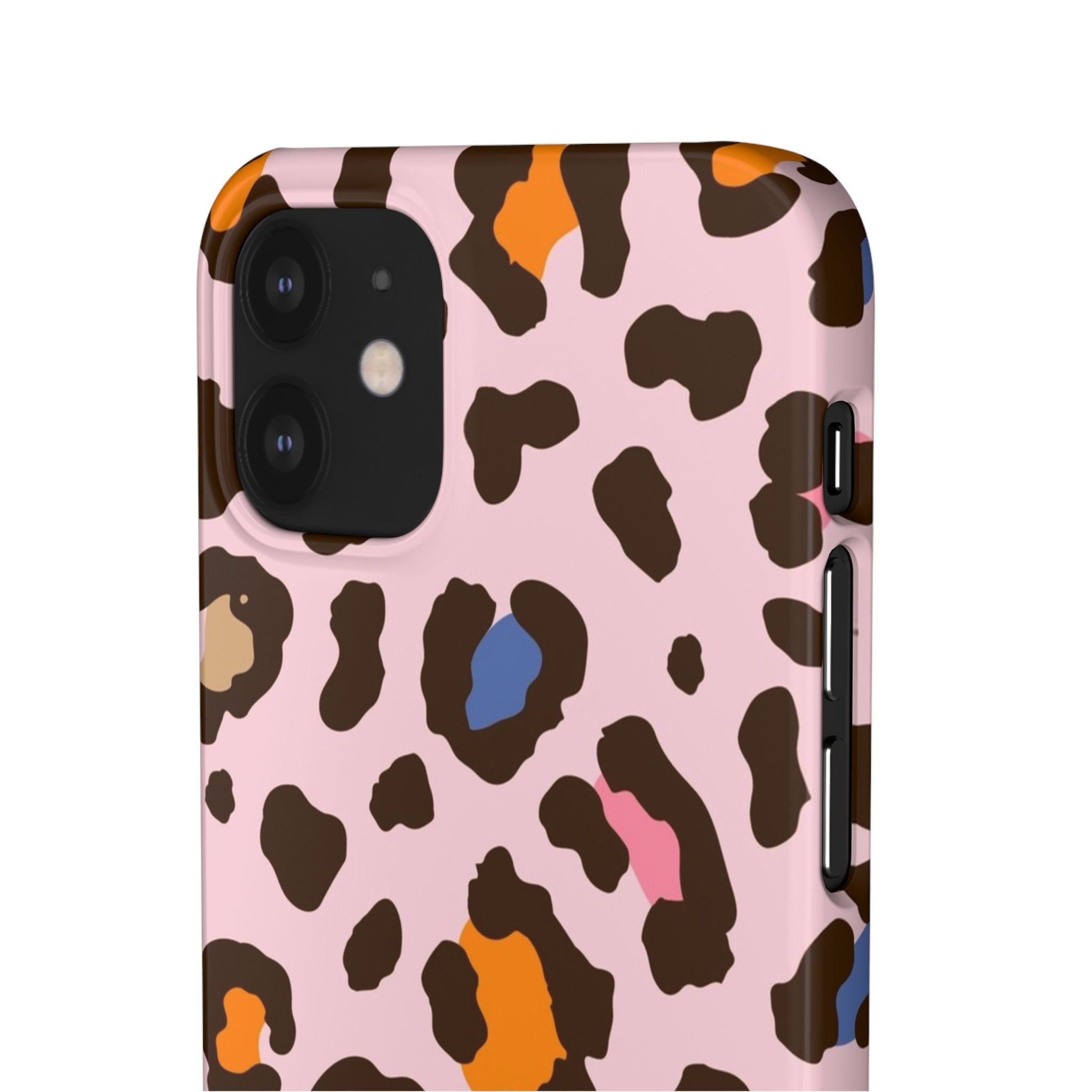 Pink Leopard Print Snap Case