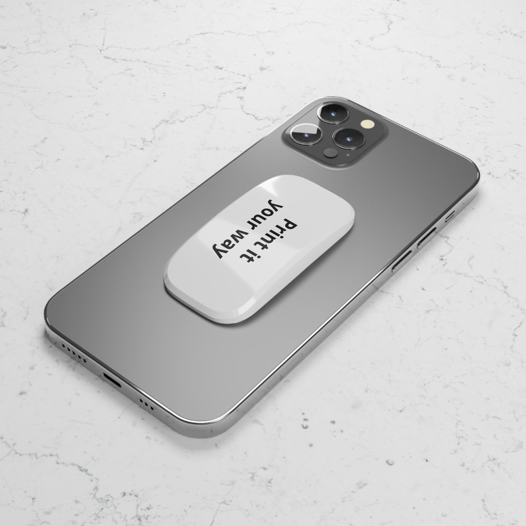 Custom Vertical Text Phone Grip Click On Phone Stand Personalized Pop Socket