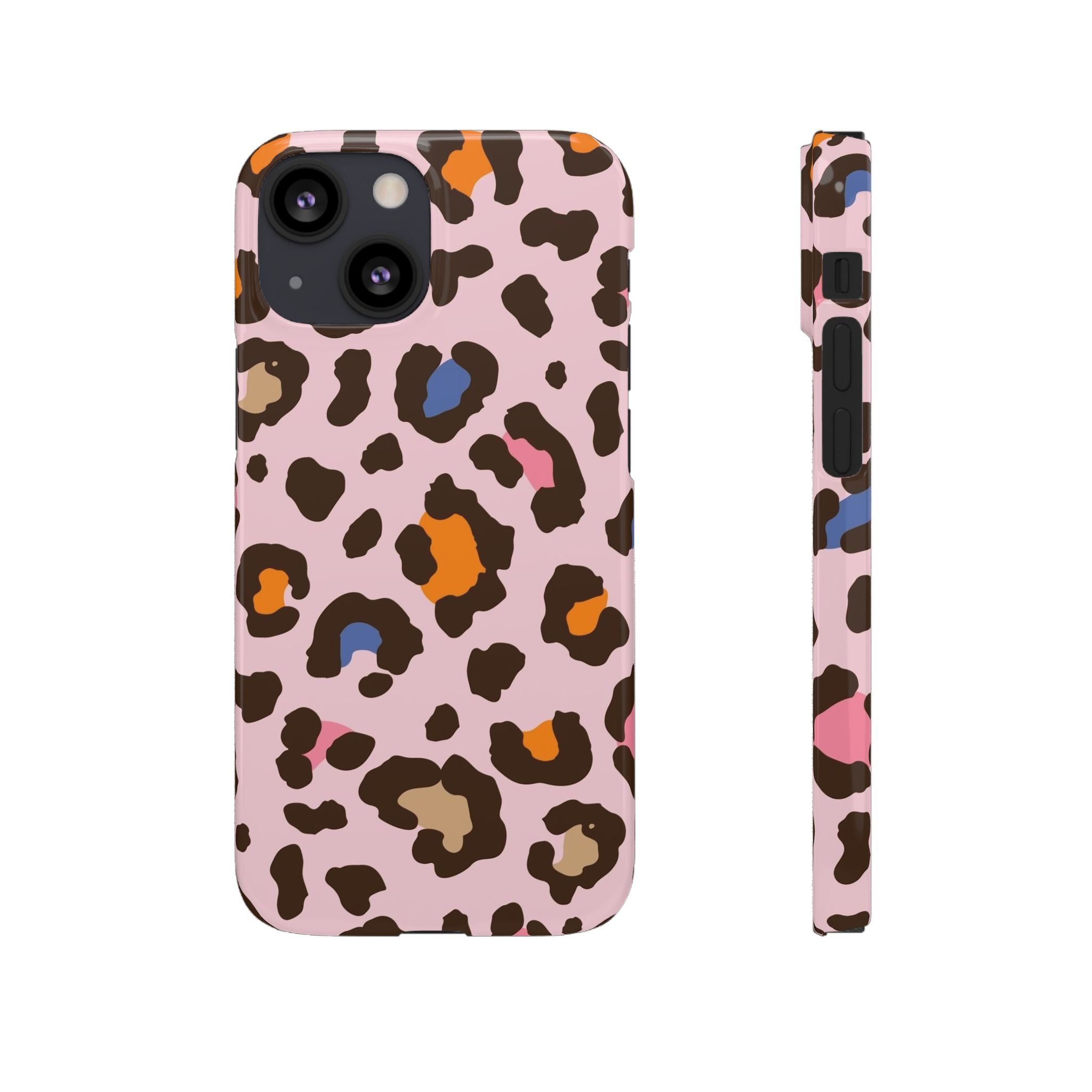 Pink Leopard Print Snap Case