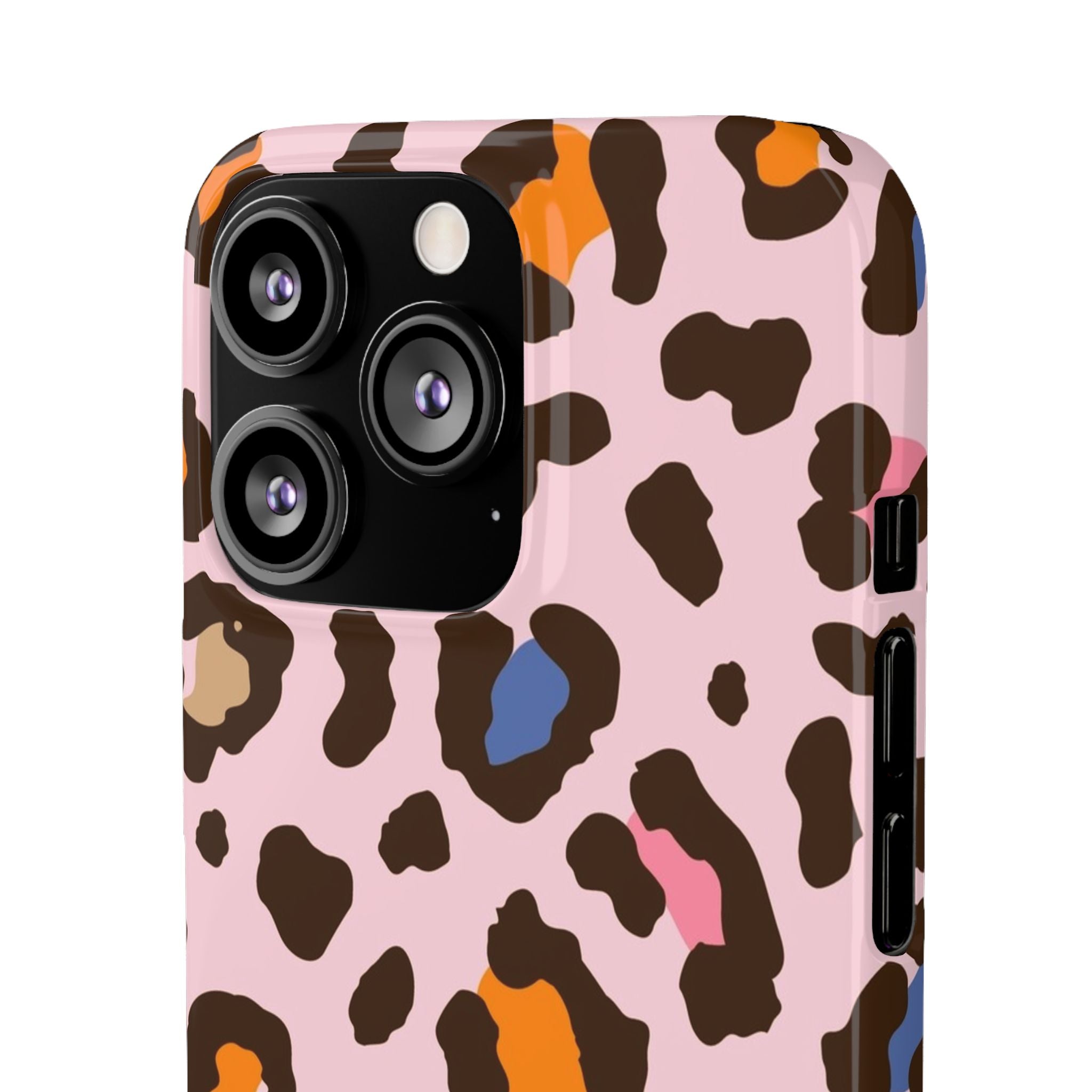 Pink Leopard Print Snap Case