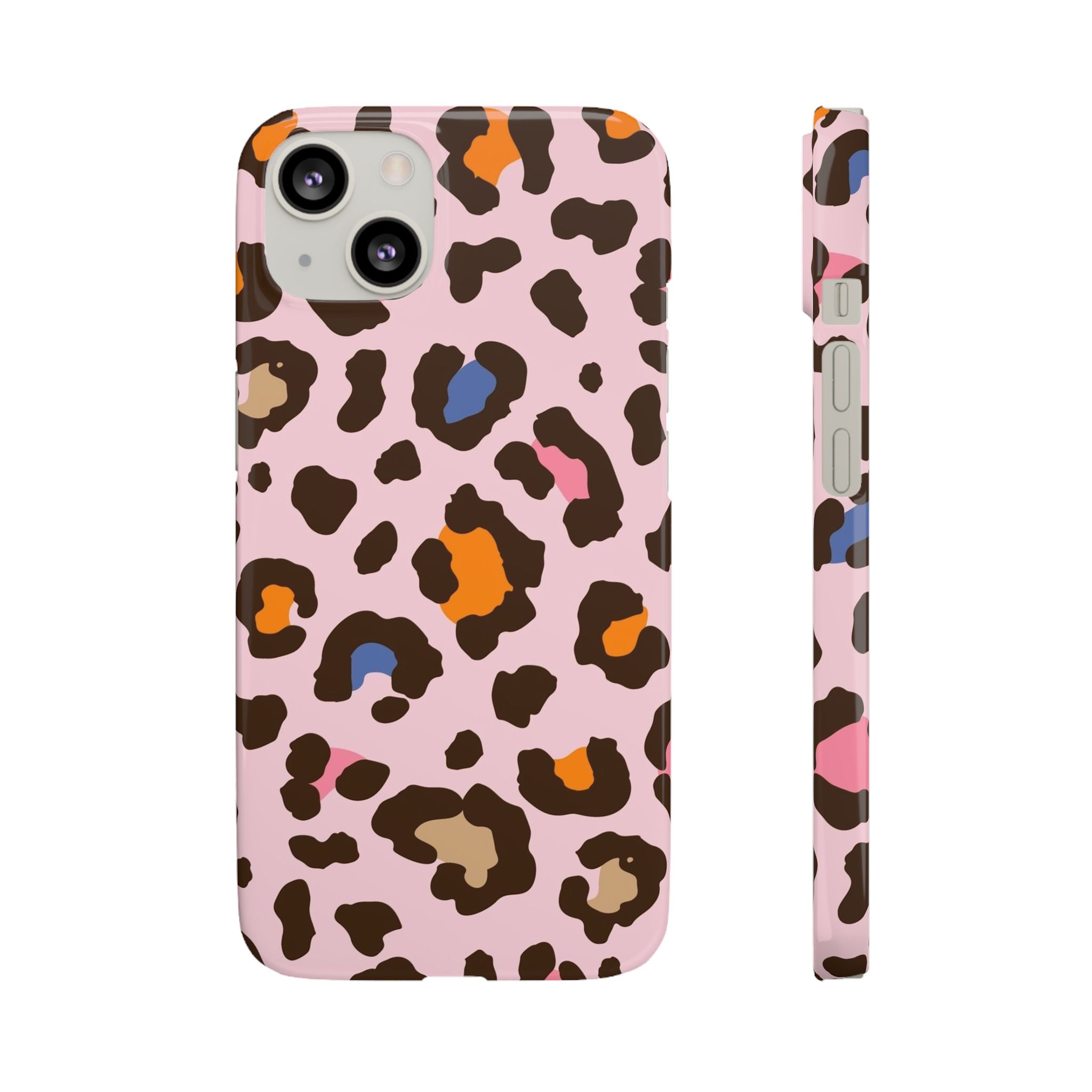 Pink Leopard Print Snap Case