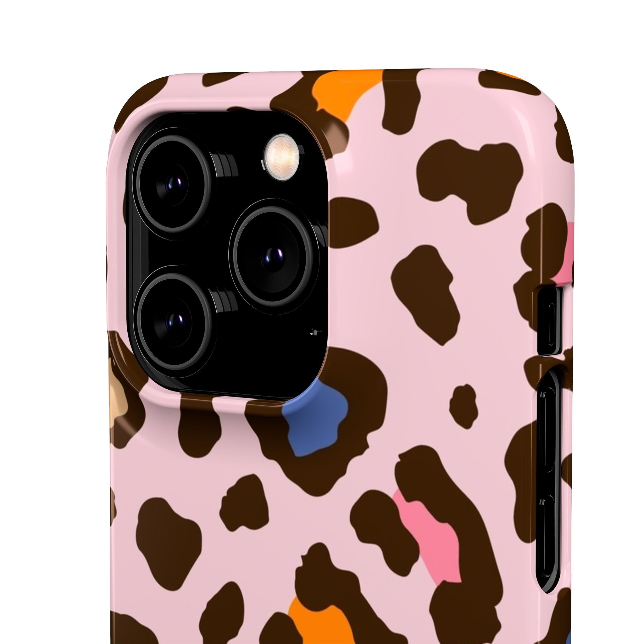 Pink Leopard Print Snap Case