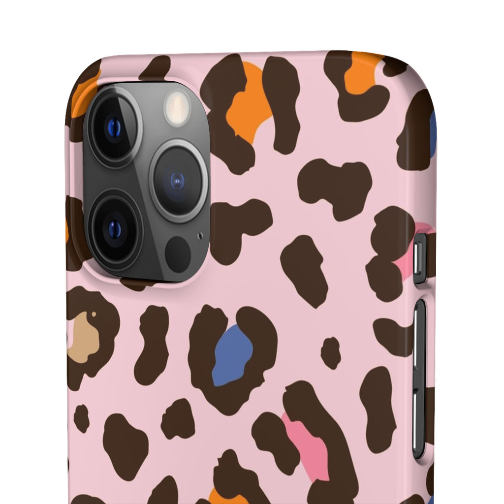 Pink Leopard Print Snap Case