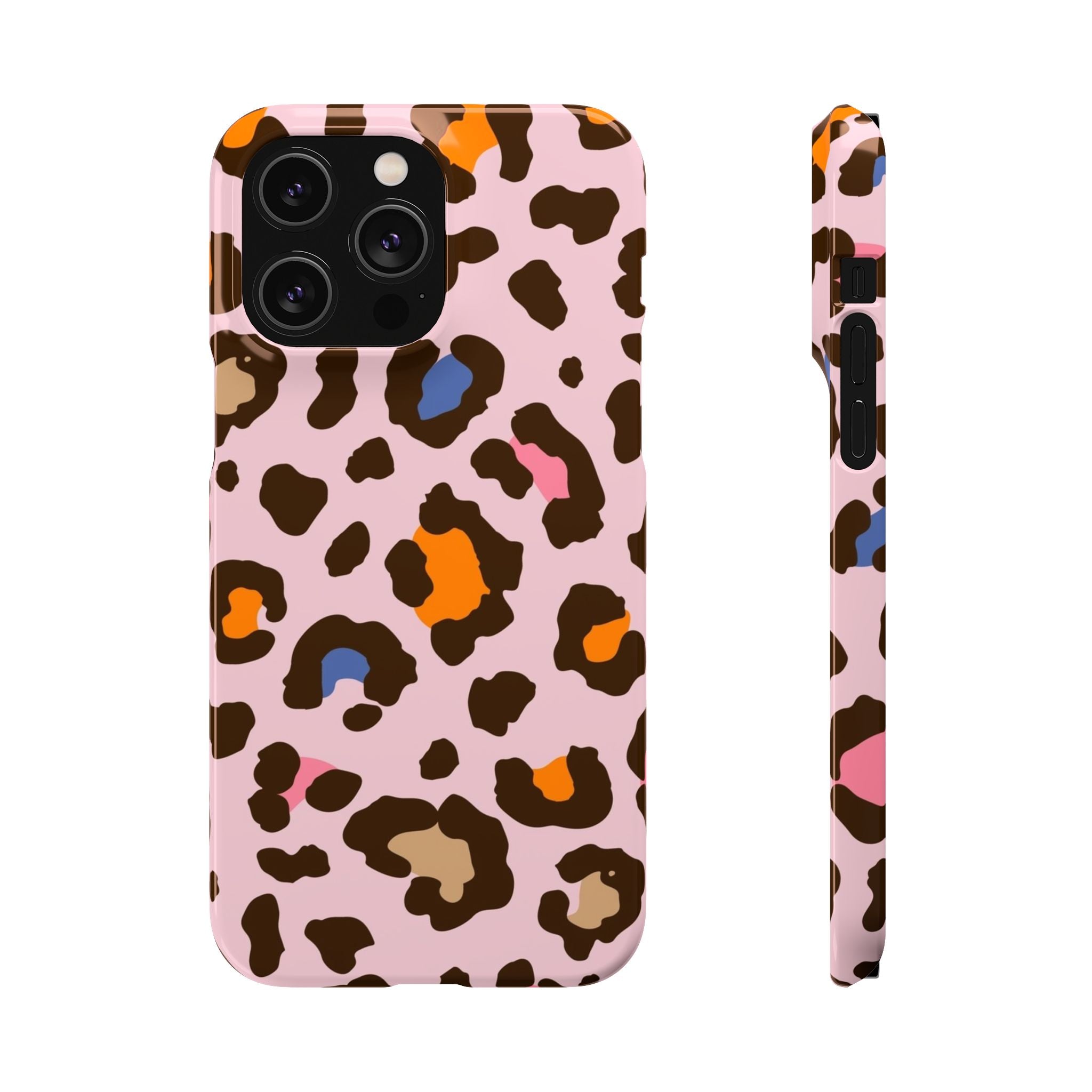 Pink Leopard Print Snap Case