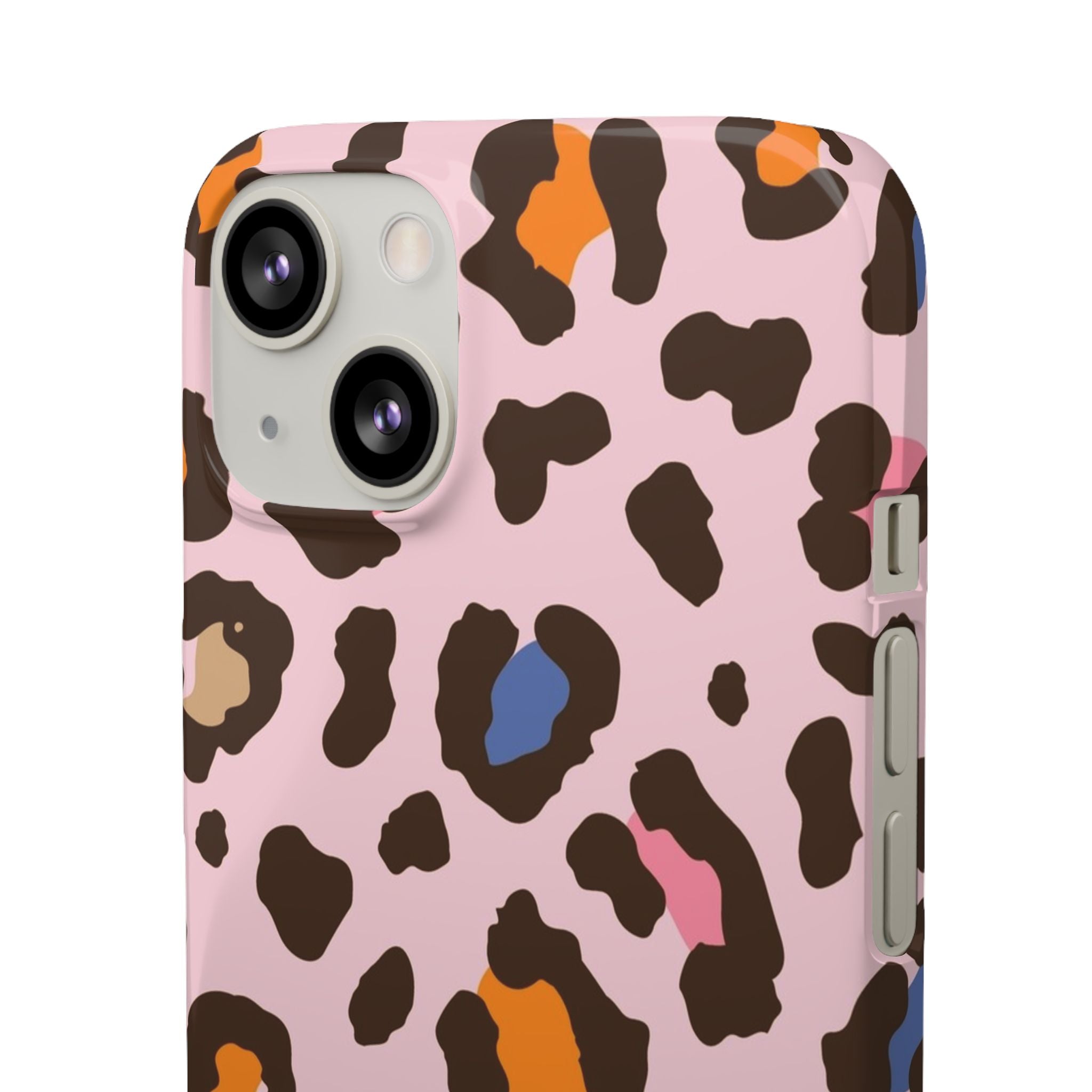 Pink Leopard Print Snap Case
