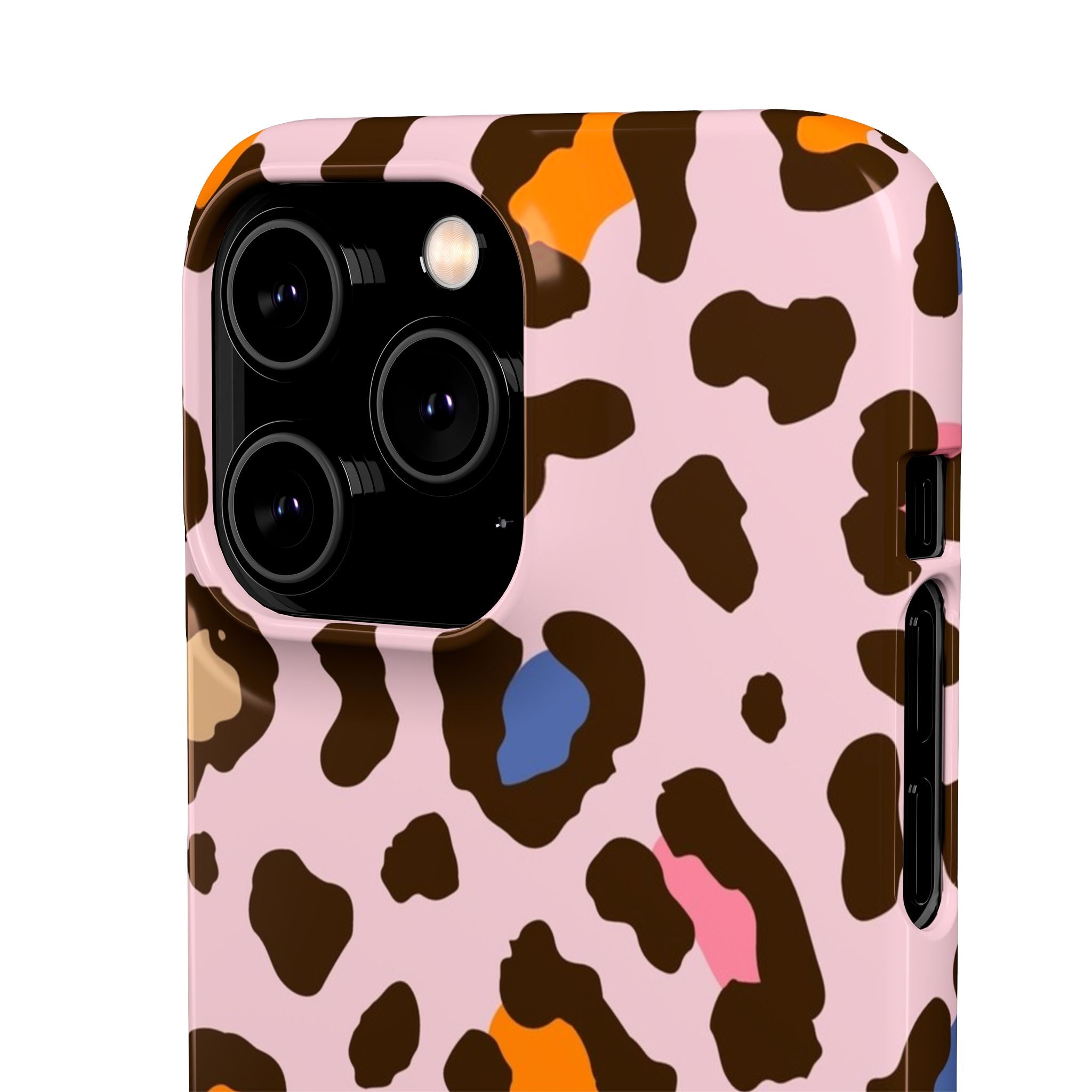 Pink Leopard Print Snap Case