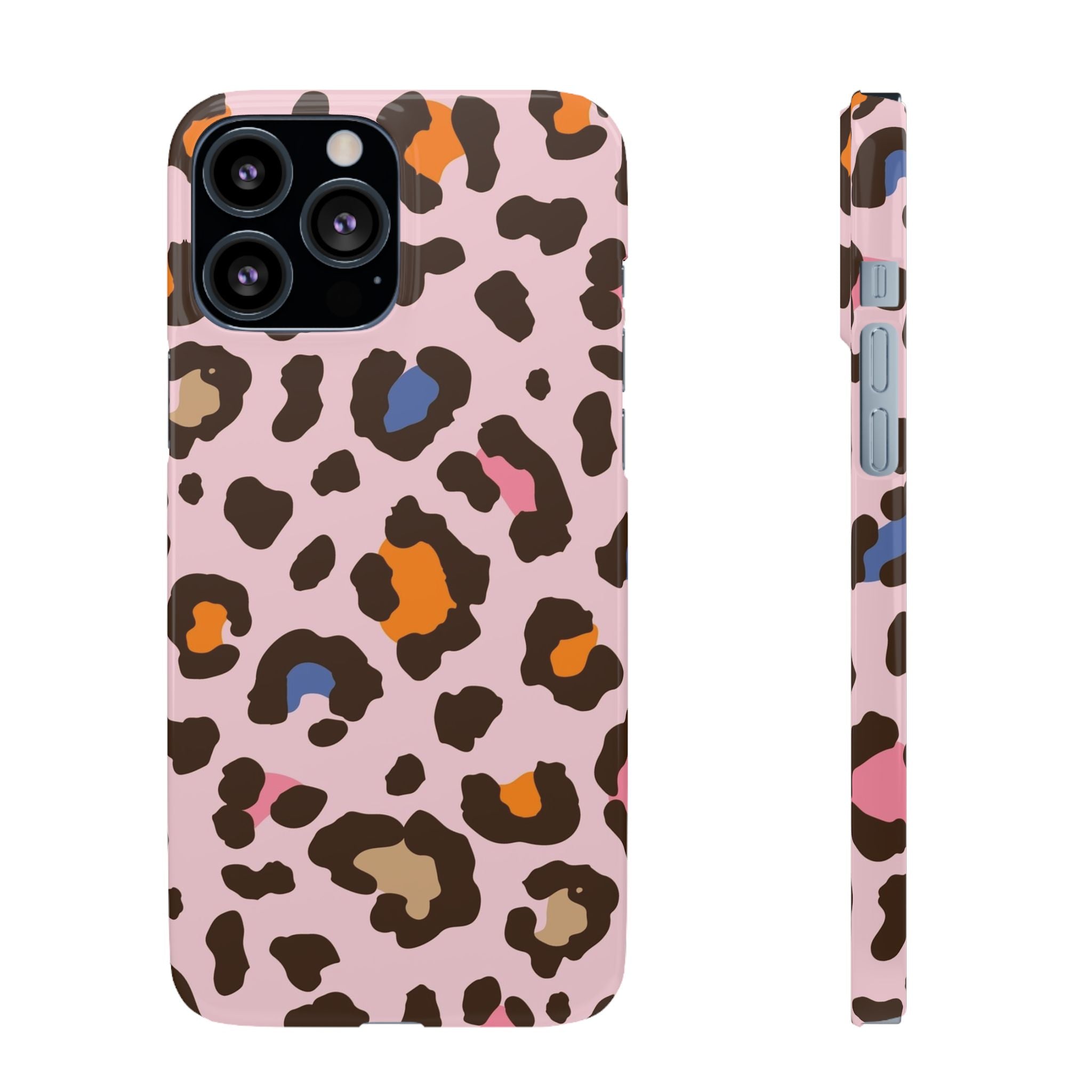 Pink Leopard Print Snap Case