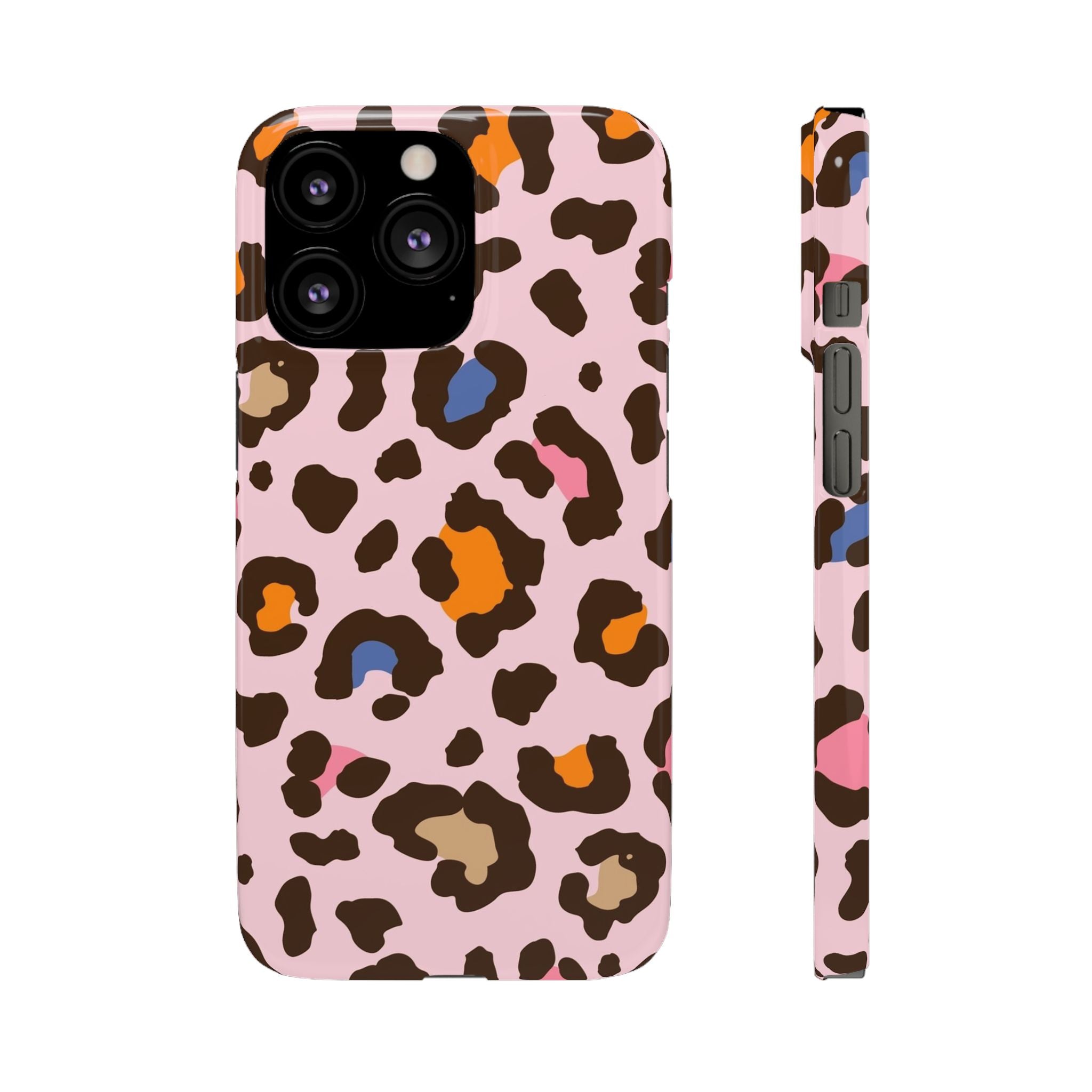 Pink Leopard Print Snap Case