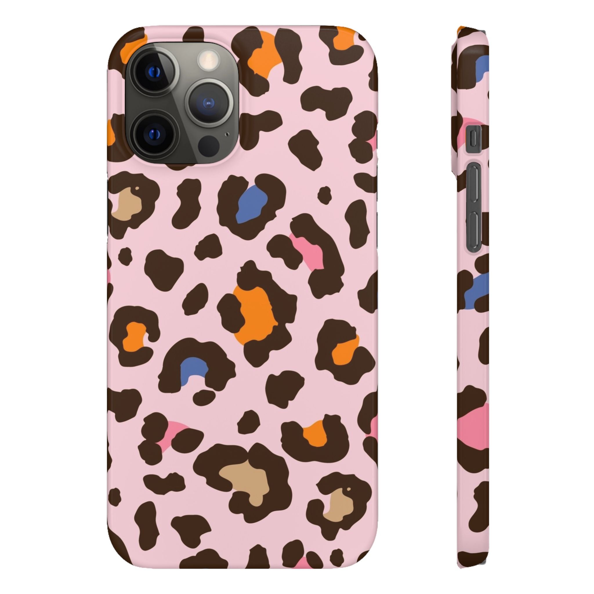 Pink Leopard Print Snap Case