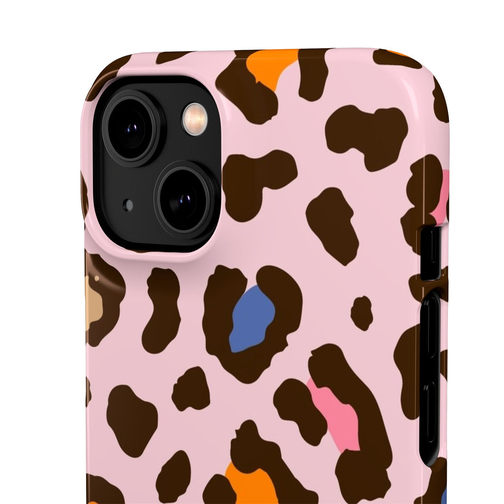Pink Leopard Print Snap Case
