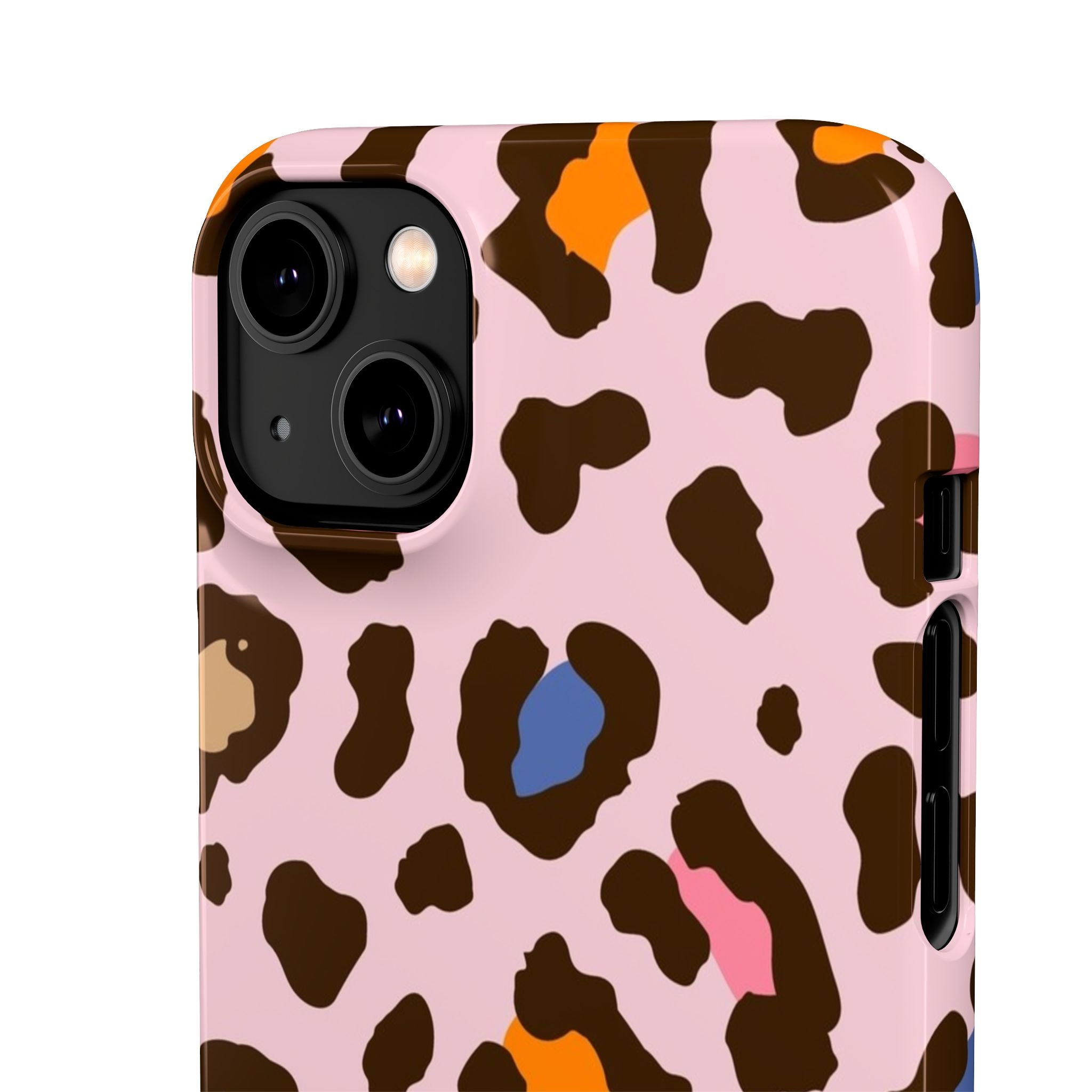 Pink Leopard Print Snap Case