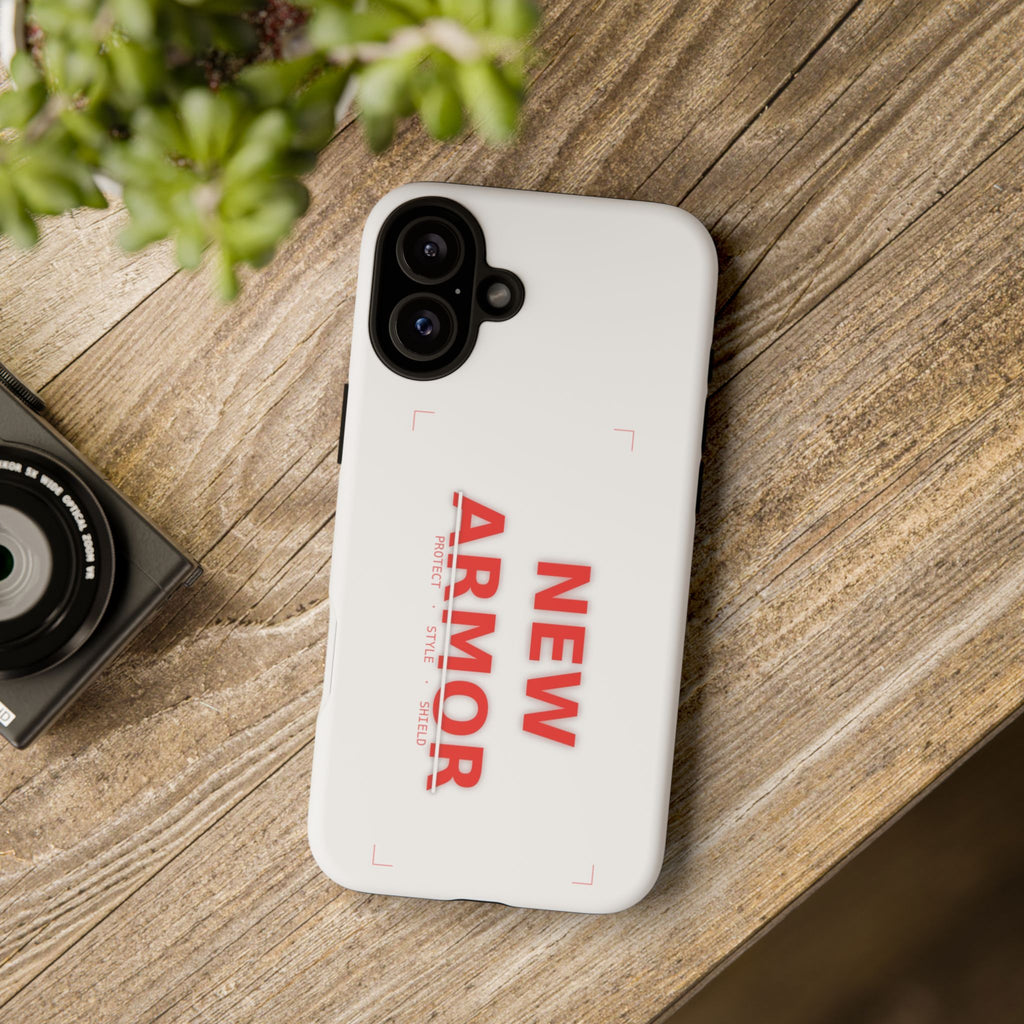 New Armor Tough Phone Case — Protective White Shockproof Cover