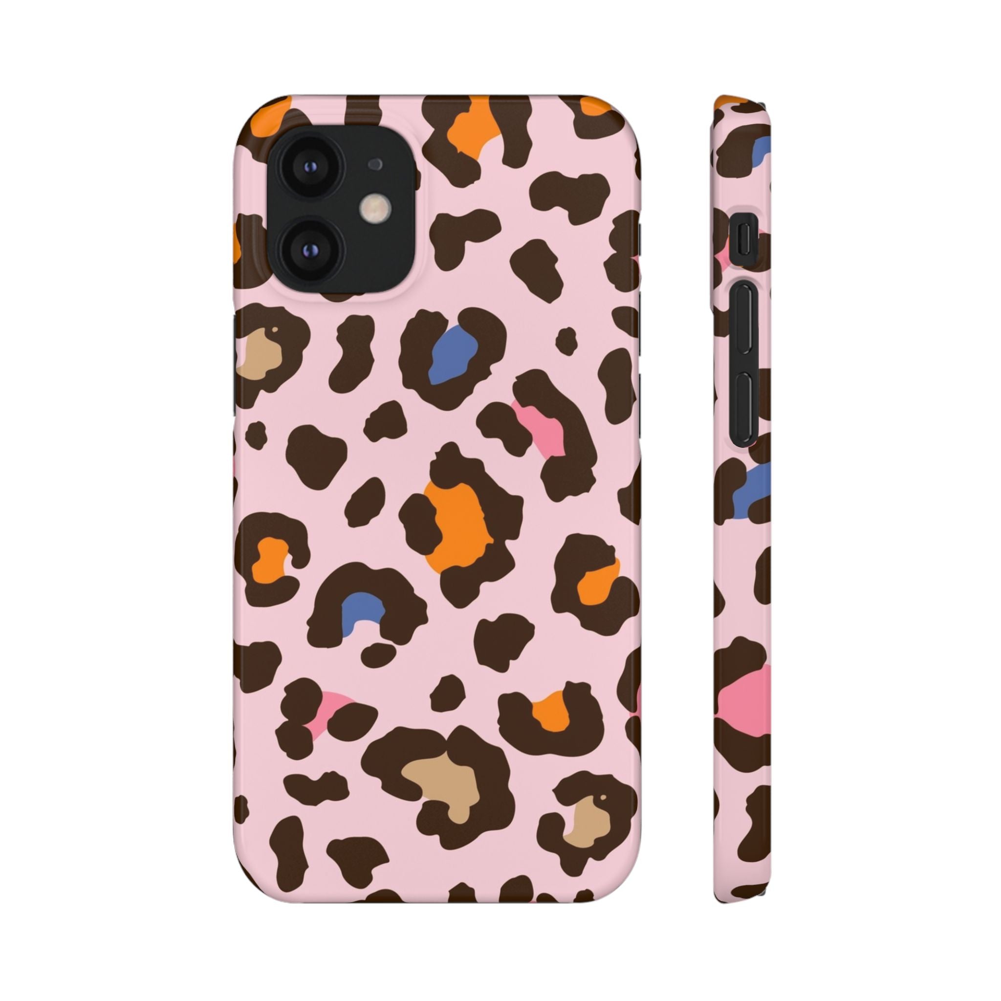 Pink Leopard Print Snap Case