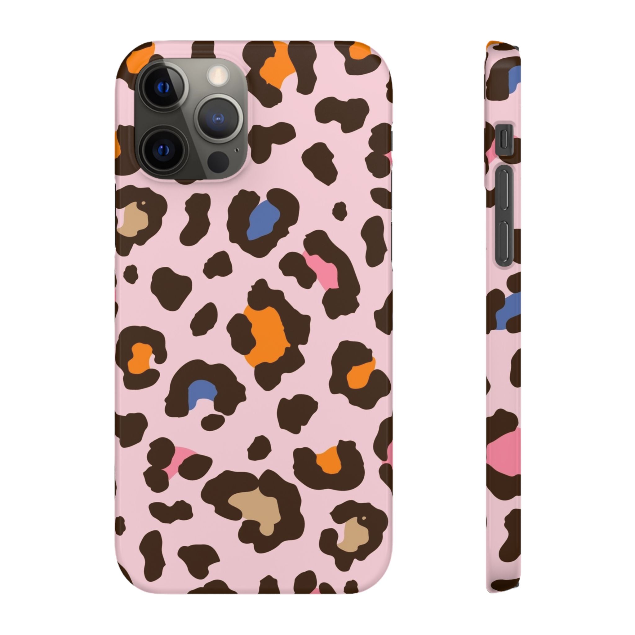 Pink Leopard Print Snap Case